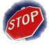 Copyright icon -- a stop sign